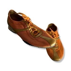 Nike Air x Cole Haan D18741 Orange and Gold Running Shoes